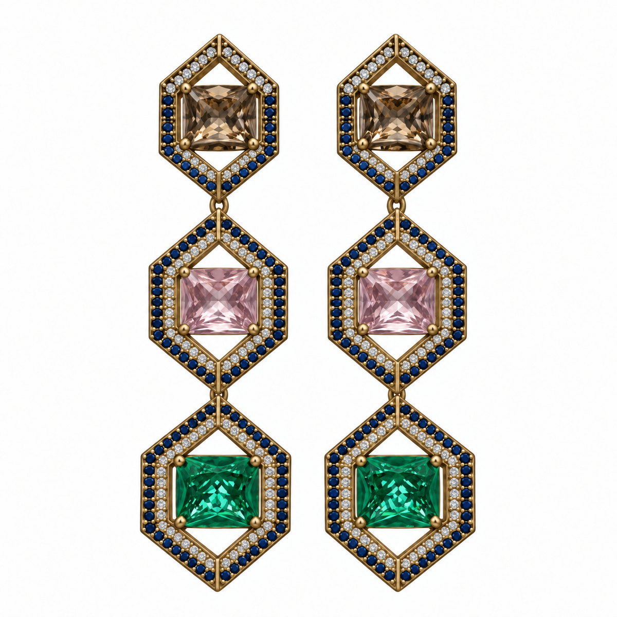 Kyra Prism Hexagon Drops