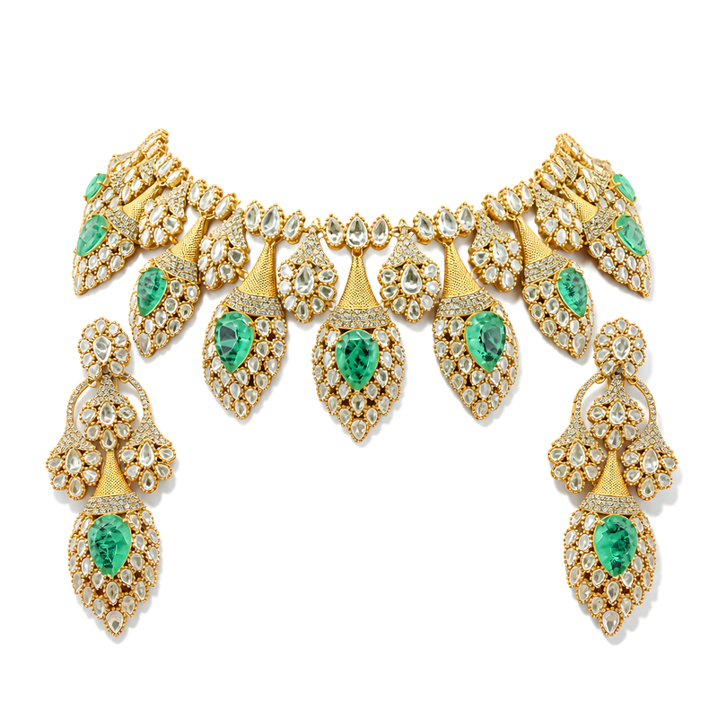 Eshana Mint Leaf Crest Set