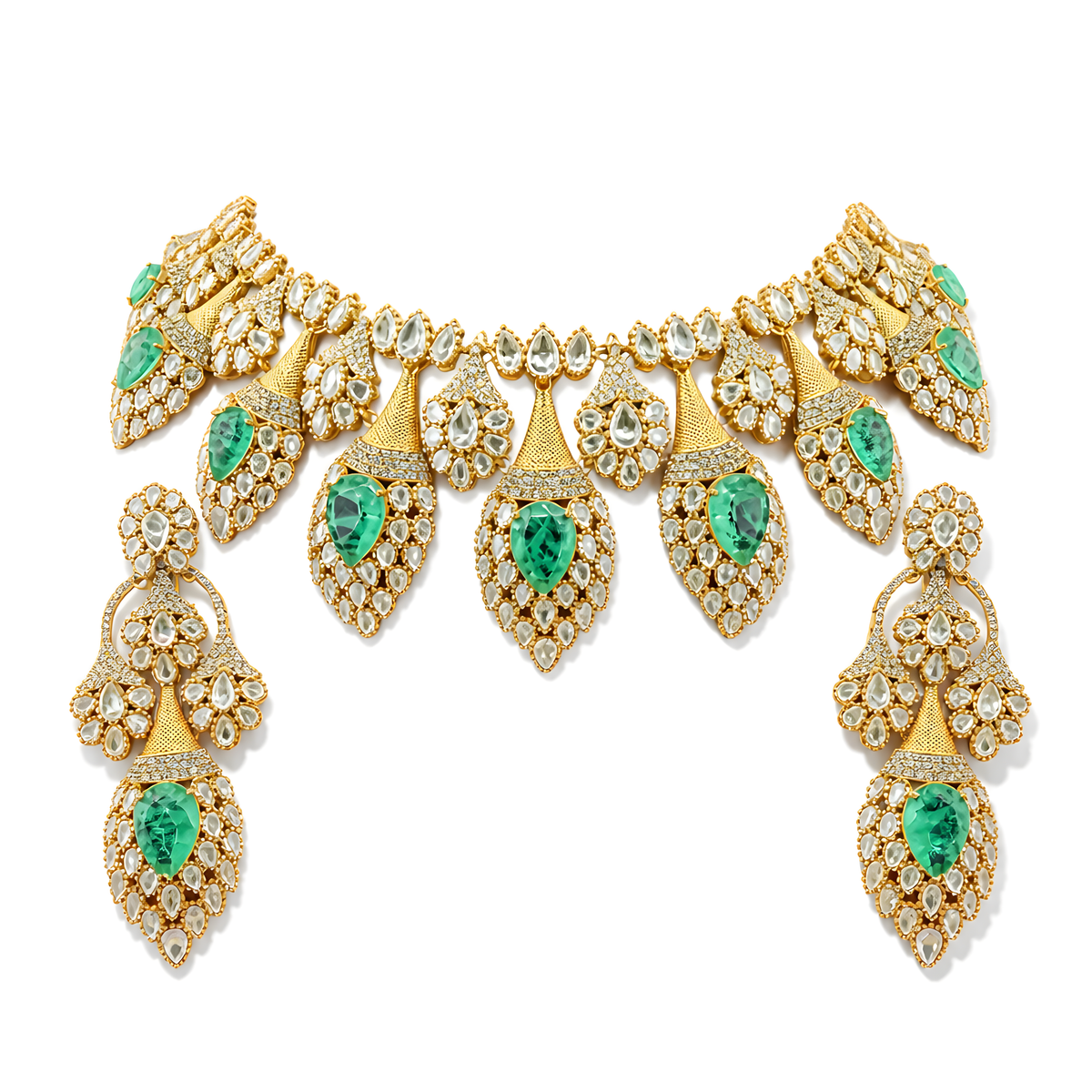 Eshana Mint Leaf Crest Set