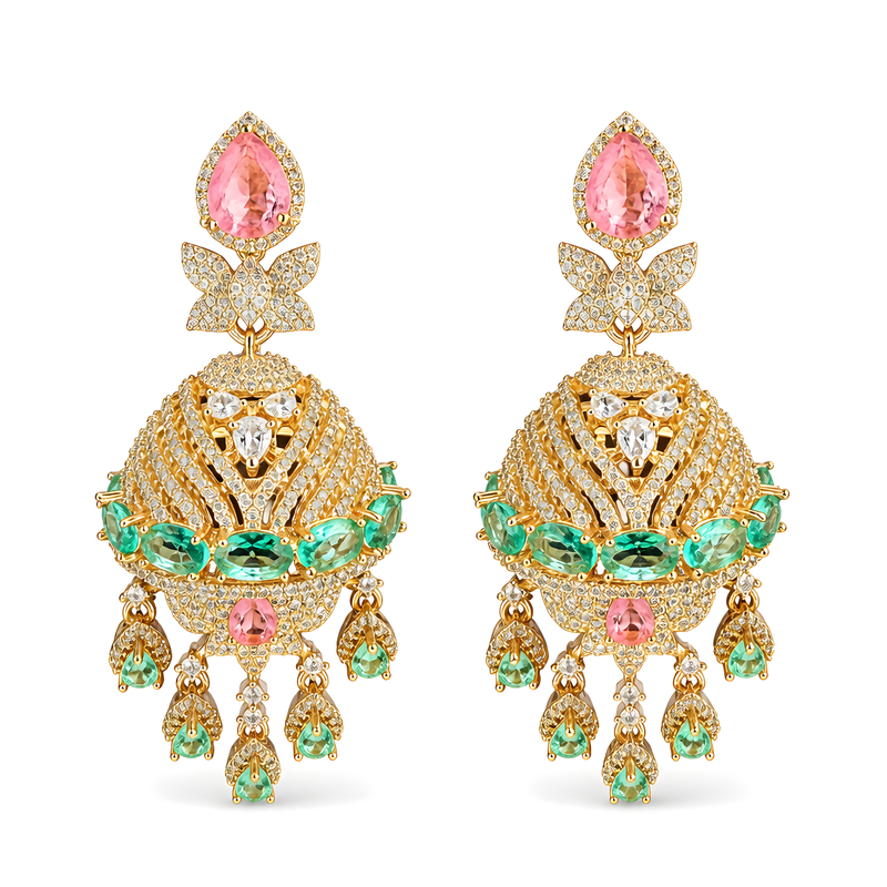 Elira Butterfly Cascade Earrings