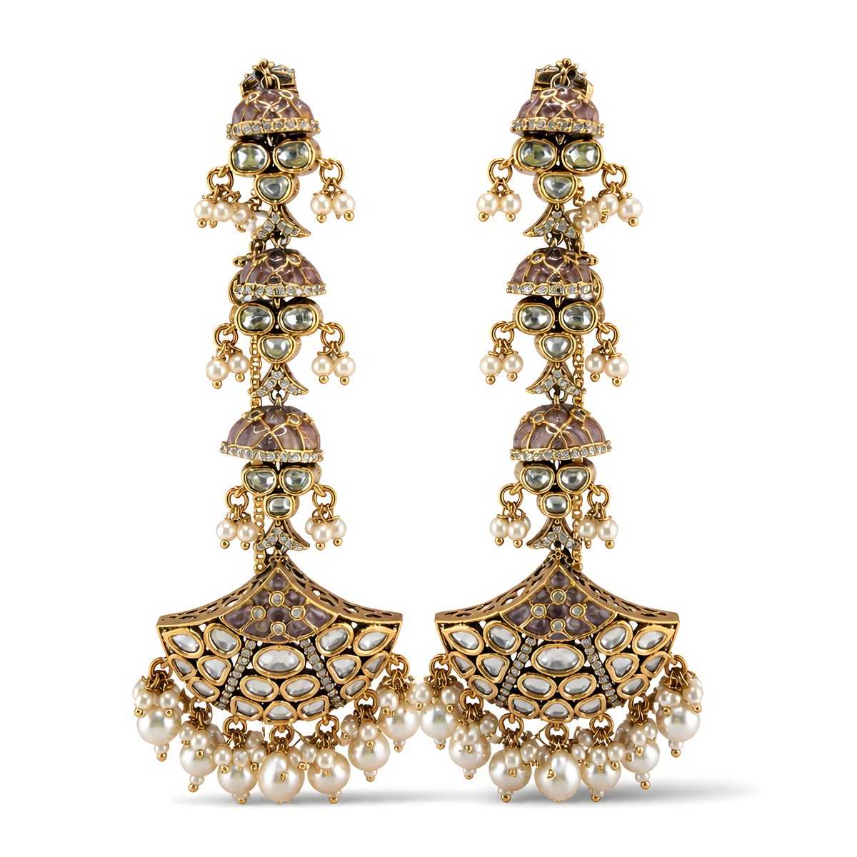 Nova Pearl Cascade Earrings