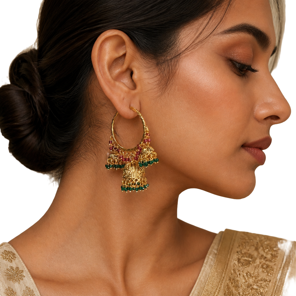 Vela Charm Jhumki Hoops