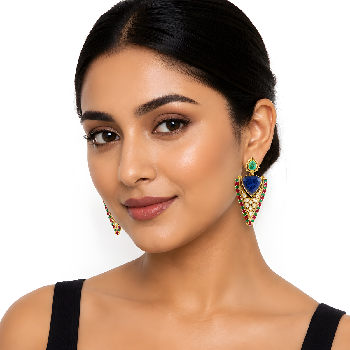 Nayab Prism Shield Earrings