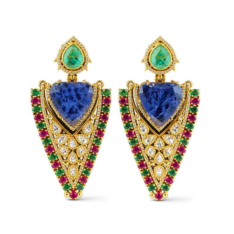 Nayab Prism Shield Earrings