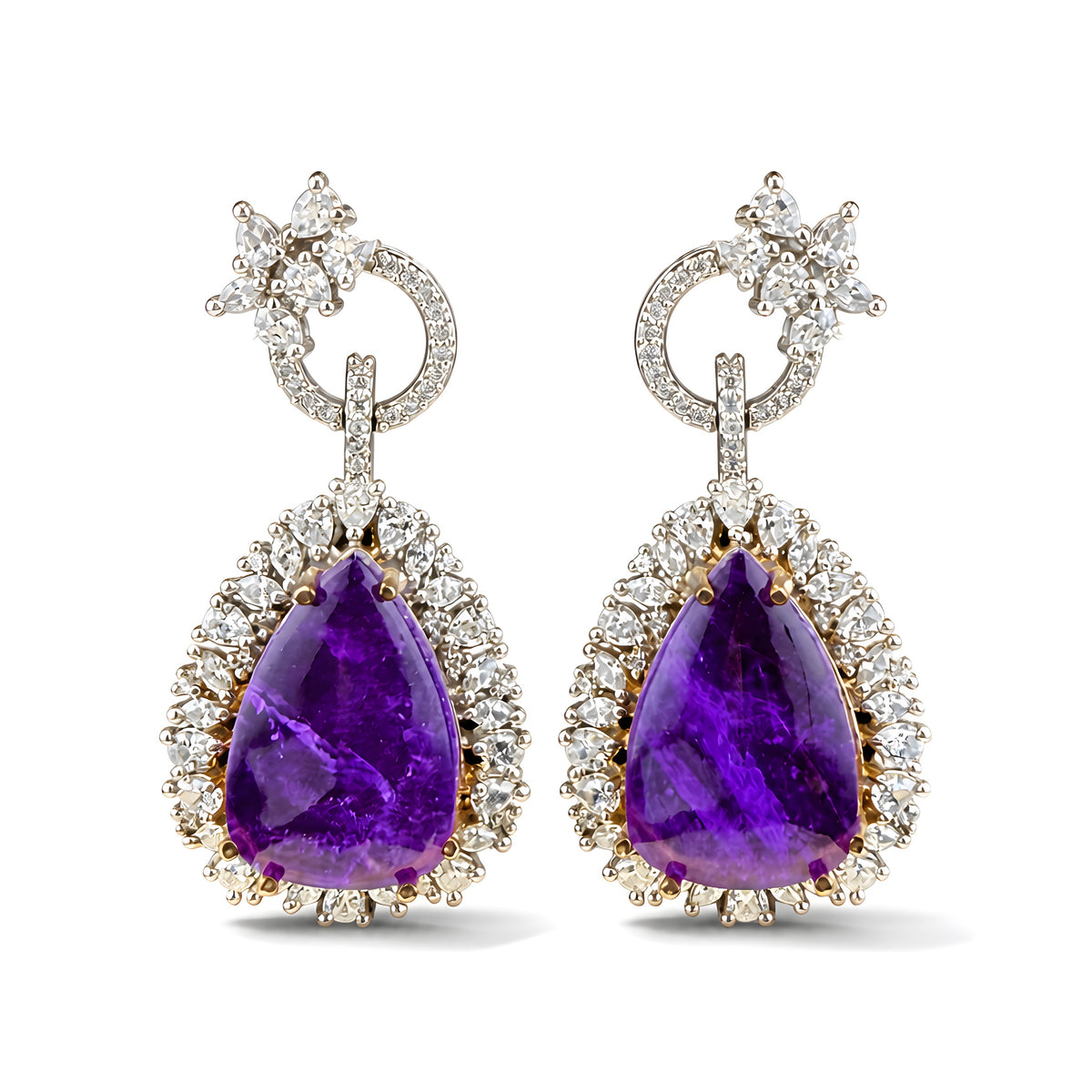 Tala Prism Halo Drop Earrings