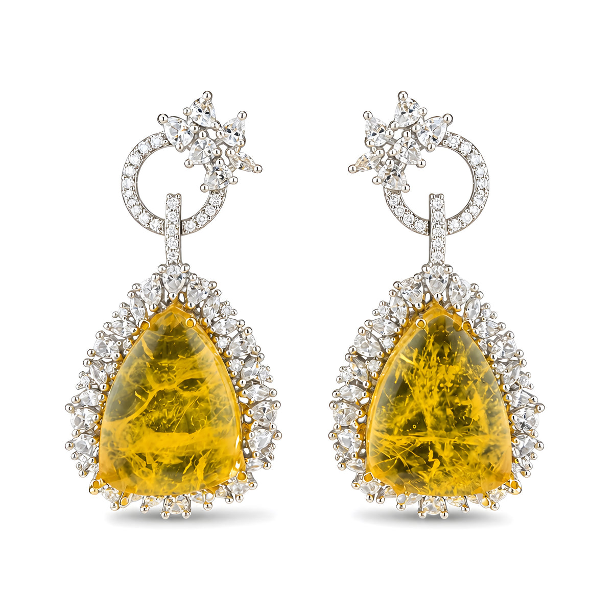 Tala Prism Halo Drop Earrings